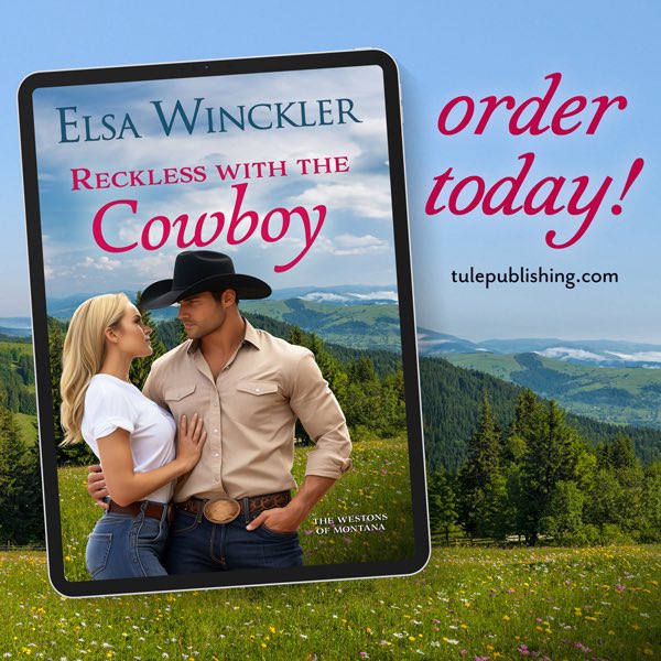 And it’s release day for Reckless with the cowboy, Book 2 in The Westons of Montana ranch. Marietta’s bad boy, Becket Weston, catches more than a curvy body when he steps in to prevent Ellie Campbell from falling off a ladder. <a href="/TulePublishing/">Tule Publishing</a> 
 Buy links: tulepublishing.com/books/reckless…