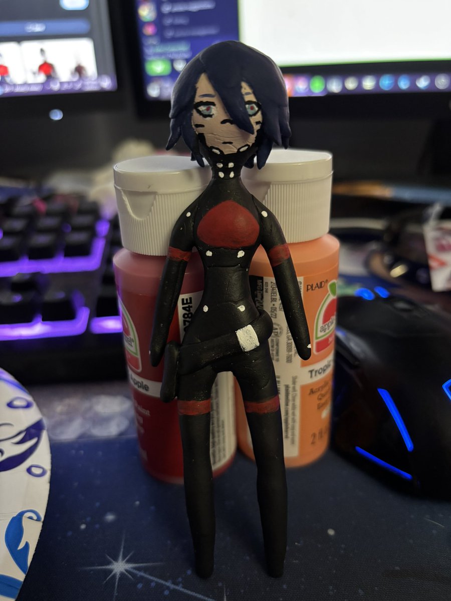 joydefect's tweet image. made a little doll for my wife