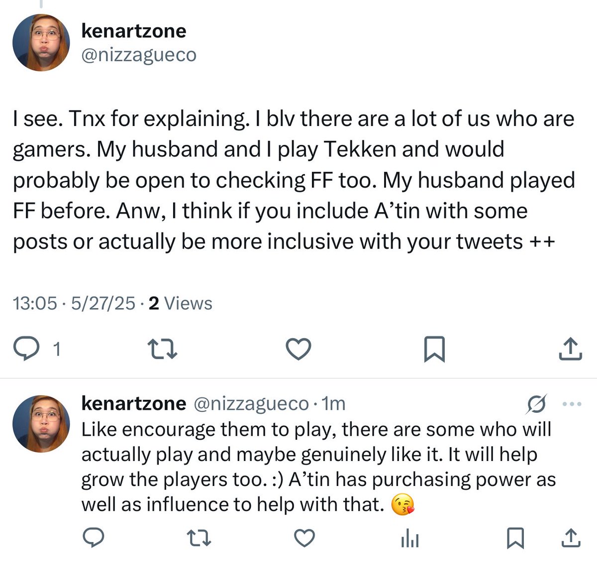 nizzagueco's tweet photo. Guys wag natin awayin agad. Nagsabi siya ng sentimyento niya. He just wants more people to play the game. Makakatulong naman tayo dito instead of building a rift. 

Spread love not hate

@SB19Official 

#dungka #sb19xfatalfury https://t.co/FWTd0KLekX