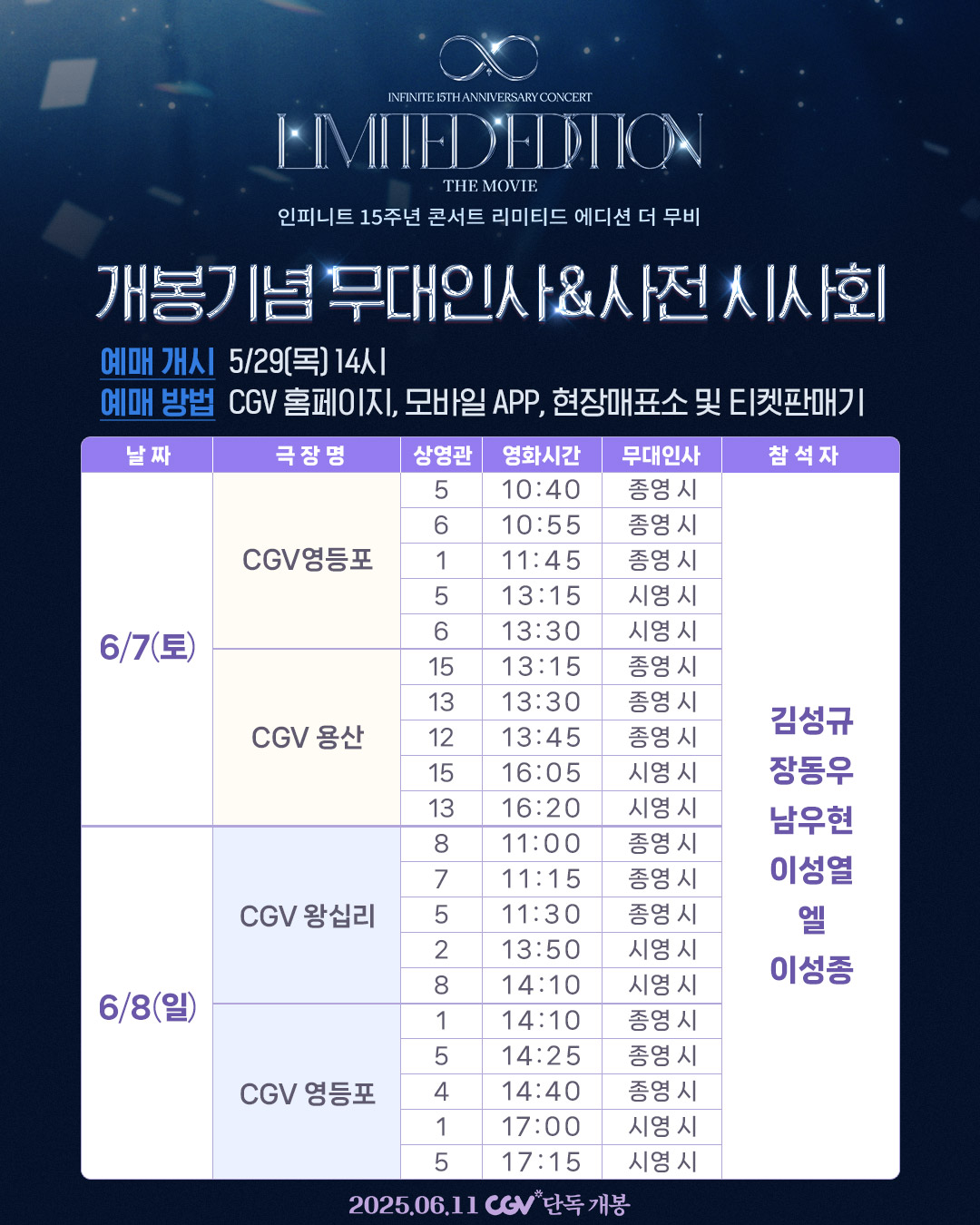 INFINITE 映画 CGV特典トレカ ソンギュ LIMITEDEDITION INFINITE 15周年 CGV 韓国 限定 特典 トレカ ソンギュ（INFINITE