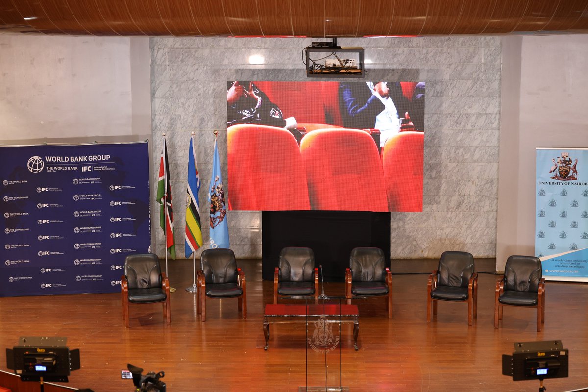 WorldBankKenya's tweet image. Happening Now: Launch of the #KenyaEconomicUpdate and #KenyaPublicFinanceReview at @uonbi .