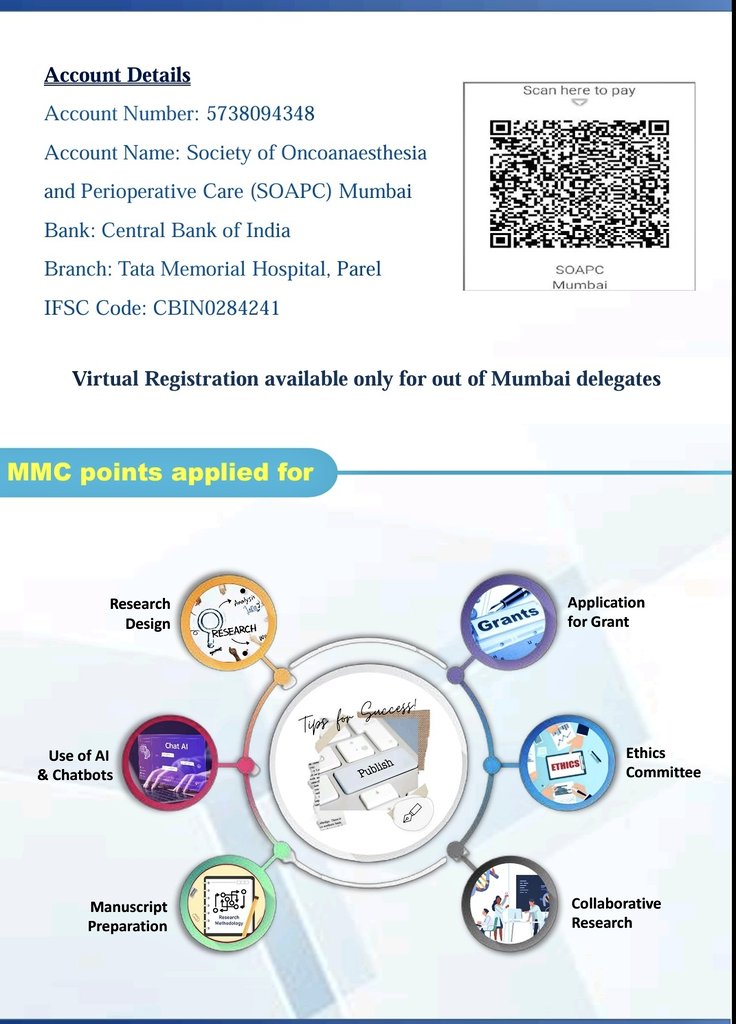 ACTREC-TMC (@actrec_tmc) on Twitter photo Join us for the CME on "Idea to Publication" on 26 July 2025, hosted by Department of Anaesthesia, Critical Care & Pain, <a href="/ACTREC_TMC/">ACTREC-TMC</a>, in association with SOAPC Mumbai.
Open to Doctors Nurses Paramedics
Venue: <a href="/ACTREC_TMC/">ACTREC-TMC</a>
š forms.gle/BXQVuLHfLxo13s⦠Join us for the CME on "Idea to Publication" on 26 July 2025, hosted by Department of Anaesthesia, Critical Care & Pain, <a href="/ACTREC_TMC/">ACTREC-TMC</a>, in association with SOAPC Mumbai.
Open to Doctors Nurses Paramedics
Venue: <a href="/ACTREC_TMC/">ACTREC-TMC</a>
š forms.gle/BXQVuLHfLxo13sā¦