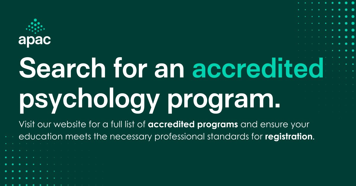 Australian Psychology Accreditation Council tweet media