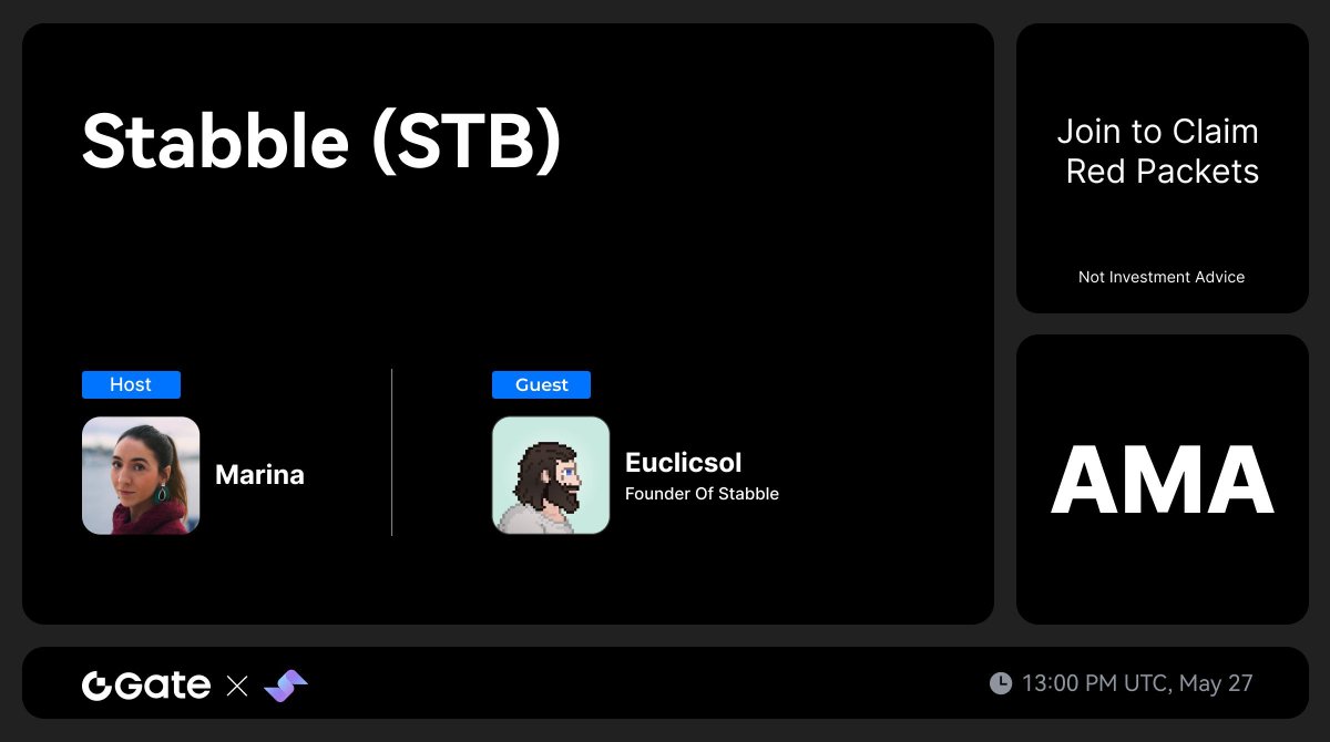 ama_tracker's tweet image. 🎙️@Gate__Live and @stabbleorg will hold AMA session!

#Gate.io is a platform that allows you to buy, sell, trade and earn cryptocurrencies. 
#stabble is Solana’s first frictionless liquidity and trading layer.

⏰May 27, 13 PM UTC
📌x.com/i/spaces/1RDGl…
 
#AmaTracker