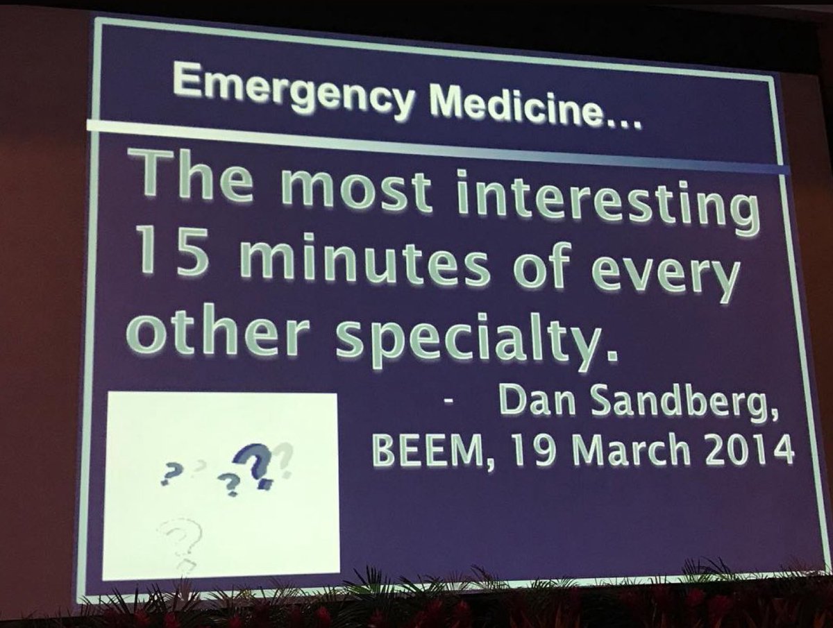 And a kind reminder…
#emergencymedicineday
