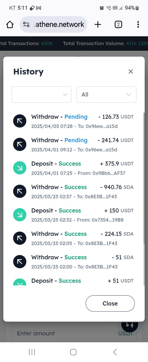a94503293's tweet photo. @Athene_Network It's been two months and why haven't you made a withdrawal? You have never kept your promise. Everyone here, please do not buy P2P or packages. https://t.co/4u3Z4xctal