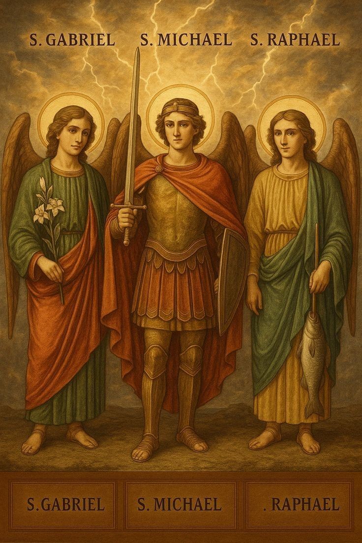 St.Gabriel,St.Micheal and St.Raphael pray for us