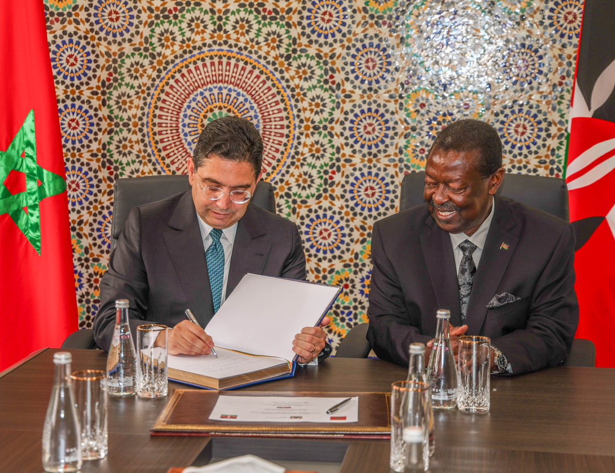 MusaliaMudavadi's tweet photo. As part of strengthening Kenya’s global diplomatic footprint, I today inaugurated the Kenyan Embassy in Rabat, the capital of the Kingdom of Morocco.

With Ambassador Jessica Gakinya now at the helm, the new mission will deepen bilateral engagement, champion Kenya’s strategic interests in North Africa, and enhance cooperation in key areas of mutual benefit.

This milestone marks a renewed commitment to fostering stronger ties with Morocco, building on a history of warm relations, while also working to rebalance trade in a way that supports equitable economic exchange.