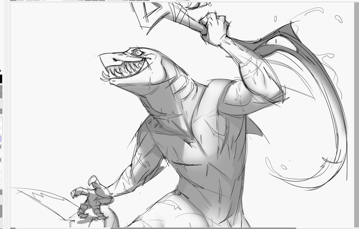 WickerWyrm's tweet photo. Drawing some Baze!
I need to fuss with updating his design.. https://t.co/K8uf9CfZry