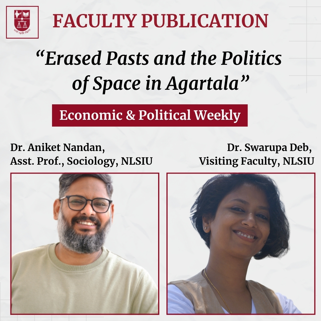 NLSIU (@nlsiuofficial) on Twitter photo #FacultyPublication
In an article published in <a href="/epw_in/">Economic & Political Weekly</a>, NLSIU Faculty Dr. <a href="/nandan_aniket/">Aniket Nandan</a> and Dr. Swarupa Deb explore street/place names which are deeply embroiled in the struggle for identity in honouring or obscuring the history of a place and creating contesting geographies. #FacultyPublication
In an article published in <a href="/epw_in/">Economic & Political Weekly</a>, NLSIU Faculty Dr. <a href="/nandan_aniket/">Aniket Nandan</a> and Dr. Swarupa Deb explore street/place names which are deeply embroiled in the struggle for identity in honouring or obscuring the history of a place and creating contesting geographies.