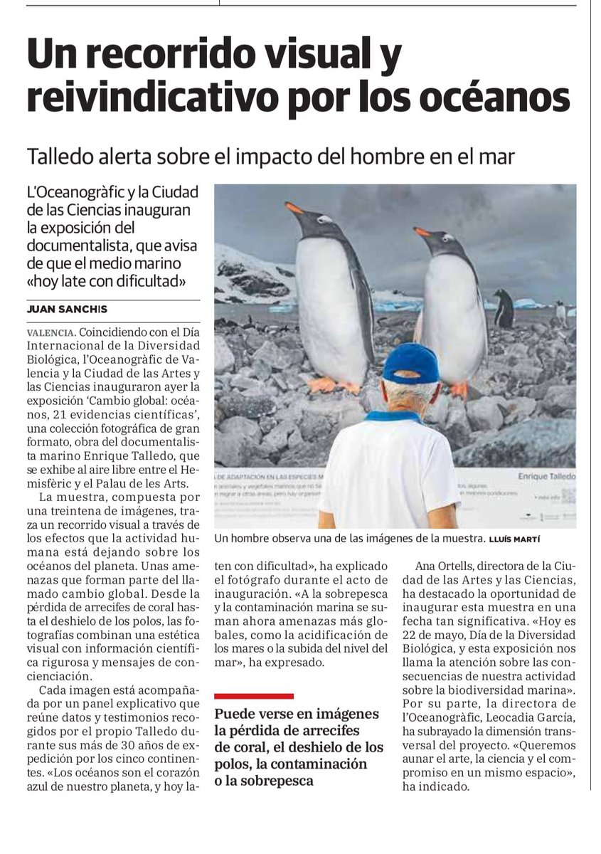 PREMIO EMBAJADOR 2025-2026 FUNDACIÓN OCEANOGRAFIC 
A veces los momentos transcurren a gran velocidad sin apenas asimilar todo lo que está sucediendo.
Muchas gracias a <a href="/Oceanografic_vl/">Oceanogràfic València</a> 
<a href="/CACiencies/">Ciudad Artes Ciencia</a> 🙏🏻
#expo #Valencia #oceanosycambioglobal

levante-emv.com/sociedad/2025/…