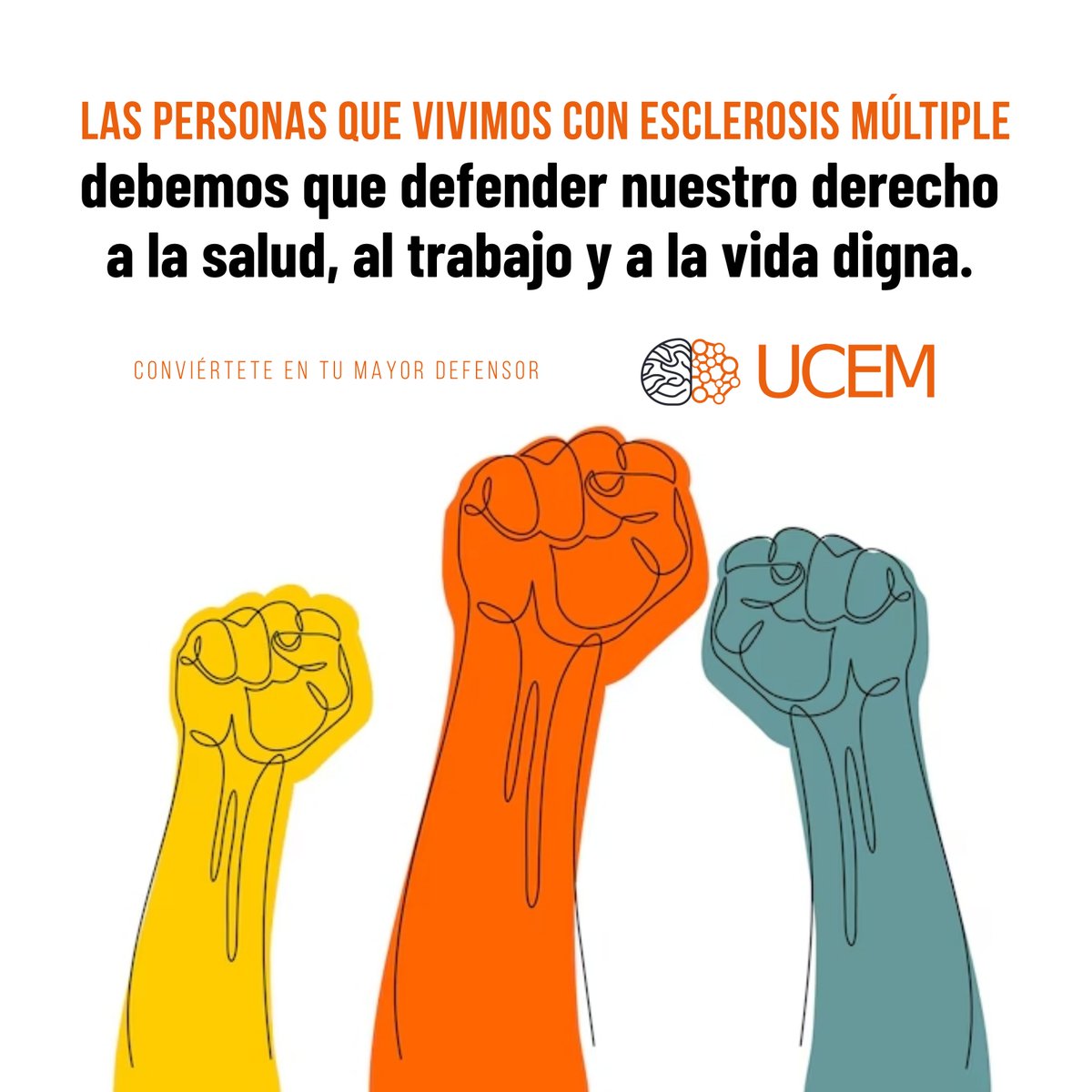 Debemos defender nuestro derecho a la salud, al trabajo y a la vida digna. ✊ ✊ ✊ NavegandoJuntosLaEM #MiDiagnósticoDeEM #DíaMundialDeLaEM #WorldMSDay