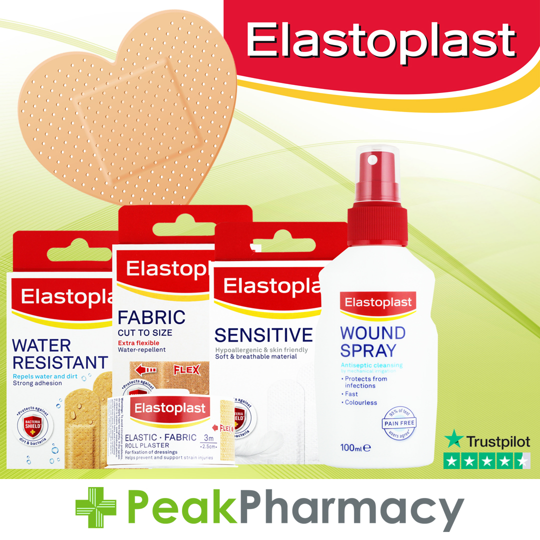 Be ready for life's little accidents!

From blisters to scrapes, the Elastoplast range has you covered – literally.

✅ Waterproof
✅ Breathable
✅ Skin-friendly

Wherever you go, stick with #Elastoplast 🩹

SHOP NOW ➡ peakpharmacy.co.uk/pharmacy/29-El…

#FirstAid #WoundCare #Plasters