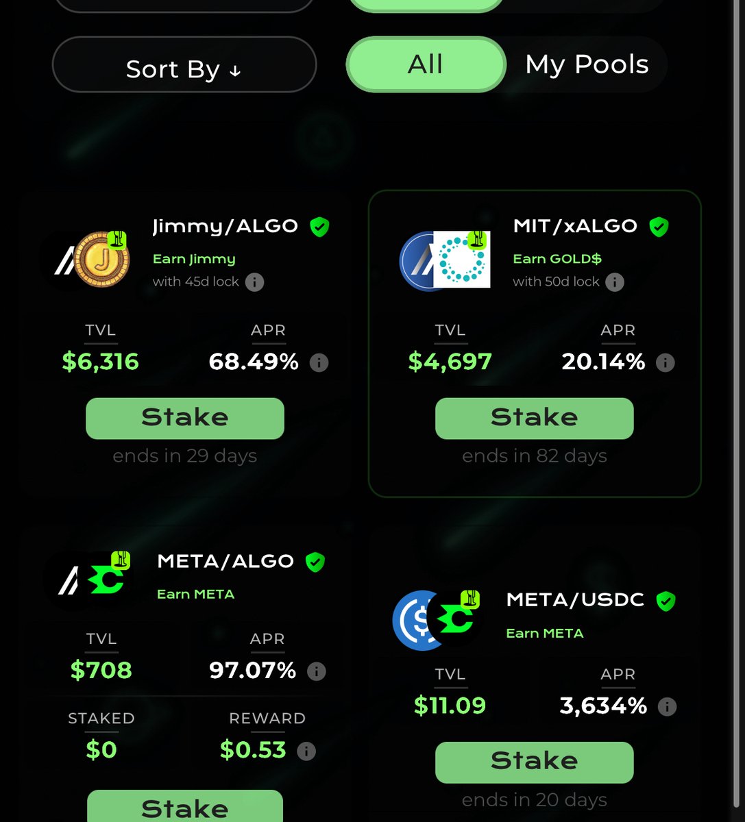 CometaHub's tweet image. INNOVATIVE Cometa UI 🔥🚀
app.cometa.farm
✨ Next-Level #DeFi Vibes ✨
Now on mobile, you can...
💥 See SIX POOLS instead of just 1 like before!
Many Sexy UI changes. No new functionality. New bugs? Let's find out 💁♀️
Feel the Future on #Algorand ✅
#algofam $ALGO