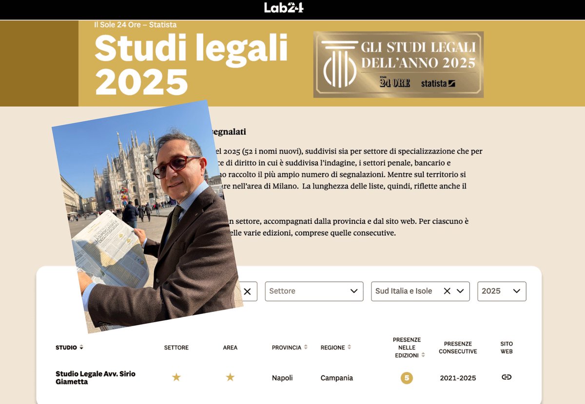 avv. Sirio Giametta tweet media