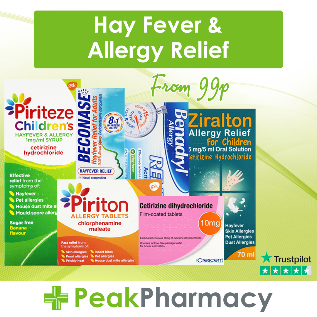 Hay fever ruining your day?

Breathe easy with fast, effective relief from our #HayFever treatment range!

🌼 Targets sneezing, itchy eyes &amp; congestion
🌬️ Non-drowsy formula

Say goodbye to the sniffles! 👋

SHOP NOW ➡ peakpharmacy.co.uk/pharmacy/3755-…

#HayFeverRelief #AllergySeason