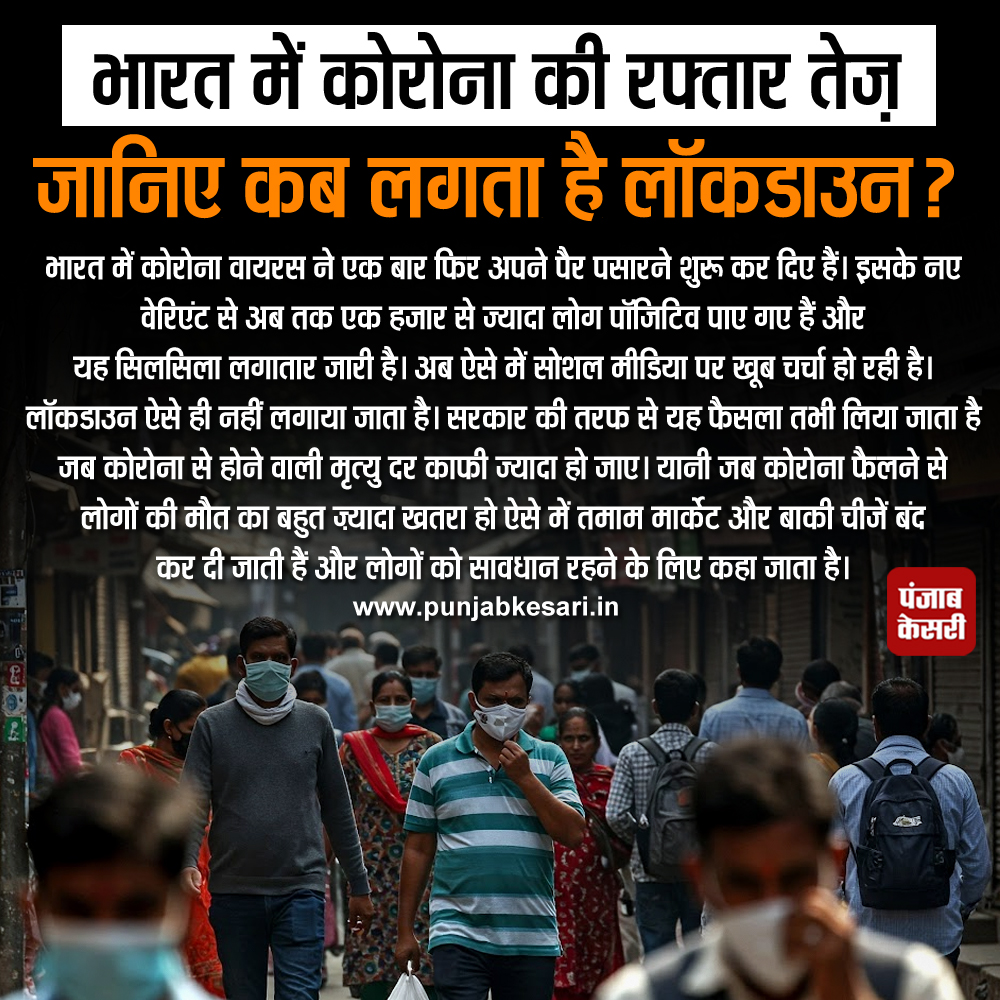 punjabkesari's tweet photo. भारत में कोरोना की रफ्तार तेज़, 1000 से ज्यादा लोग पॉजिटिव

#Corona #India #positivecases #lockdown #PunjabKesariNews https://t.co/lcMqndBMPT