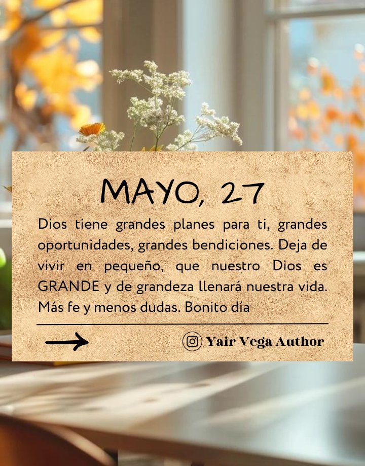 Más fe y menos dudas. Bonito día 😉