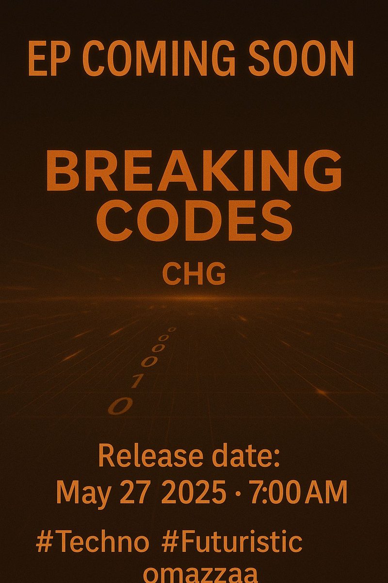 xungui12CHG's tweet image. 0s. 1s. And pure sonic power.
My EP BREAKING CODES is just hours away.
Pre-save now and get ready to stream it first:
ffm.to/omazzaa?s=09

#ElectronicMusic #BreakingCodes #CHG #FeatureFM #BinaryBeats