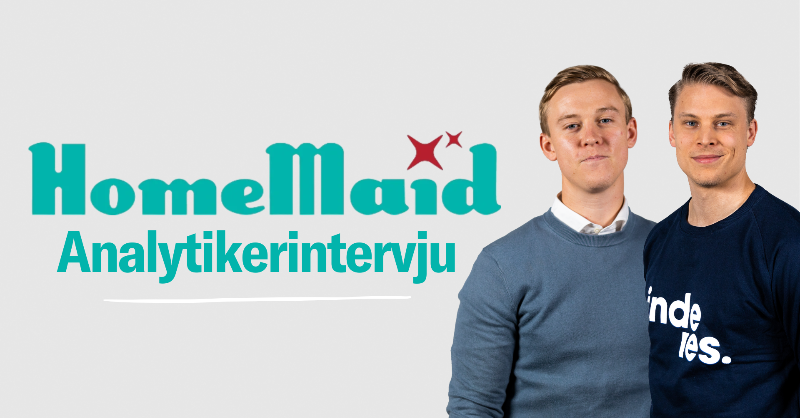 InderesNordic's tweet photo. Inderes inleder bevakning av #HomeMaid – Se första analytikerintervjun med Christoffer.
Vi diskuterar marknadspotentialen i Sverige, utvecklingen inom RUT-marknaden, tillväxtmöjligheter framöver och vad som ligger bakom vår rekommendation. $HOME.