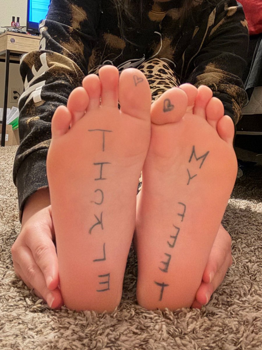 Name: Lily
Age: 19
Foot size: 7
Worst tickle spot: Middle of her soles

Will be making a X soon. Deathly ticklish in her feet. Lightly licking her soles tickles way too much
