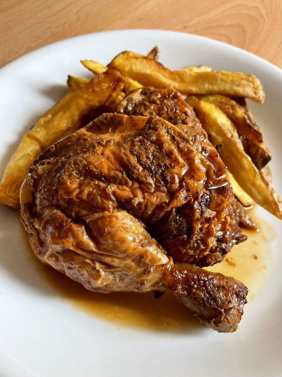 Pollito con papas para este martes caluroso