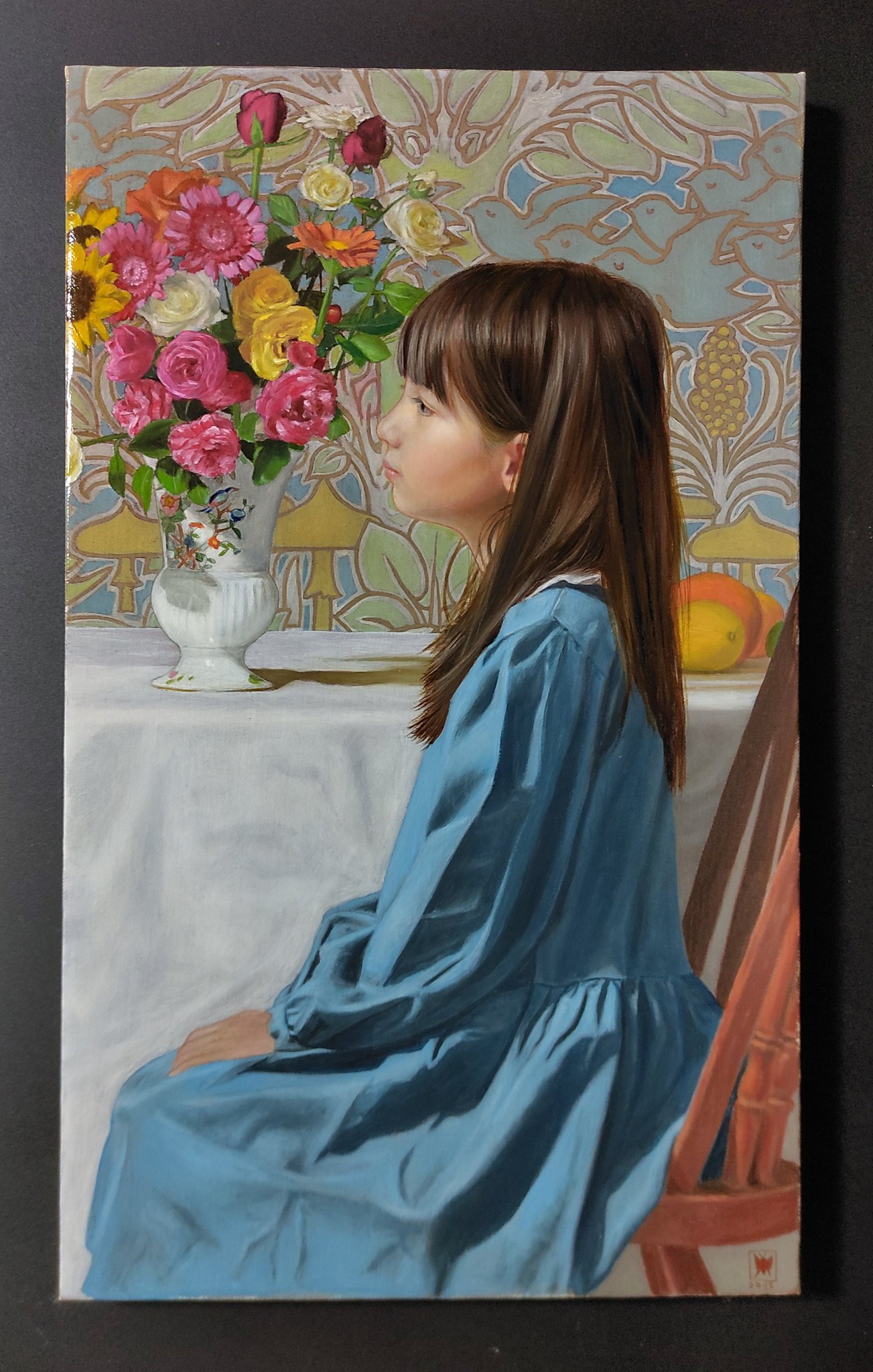 絵画　油彩画　少女　福田宏樹　「新しい時代（ウーリャI）」 絵画 油彩画 少女 福田宏樹 「新しい時代（ウーリャI）」 - メルカリ