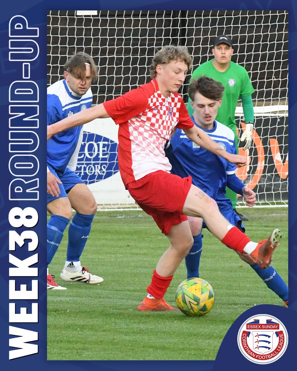 EssexCorinthian's tweet image. 𝙒𝙀𝙀𝙆𝙇𝙔 𝙍𝙊𝙐𝙉𝘿-𝙐𝙋 / #Week38

Review of all the #Corinthian league &amp;amp; cup football from the past week including county, league &amp;amp; charity cup crowns determined!

𝘙𝘦𝘢𝘥 𝘔𝘰𝘳𝘦 ➡️ escfl.co.uk/news/week-38-r…