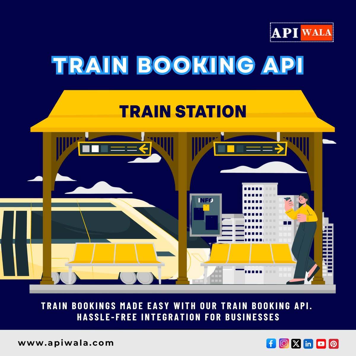 apiwala's tweet image. Make railway ticketing effortless with Apiwala’s IRCTC Train Booking API — offering real-time train availability, instant bookings, and live PNR status updates in one comprehensive solution.
🔗 Discover more: apiwala.com
#Apiwala #IRCTCTrainBooking #TrainBookingAPI