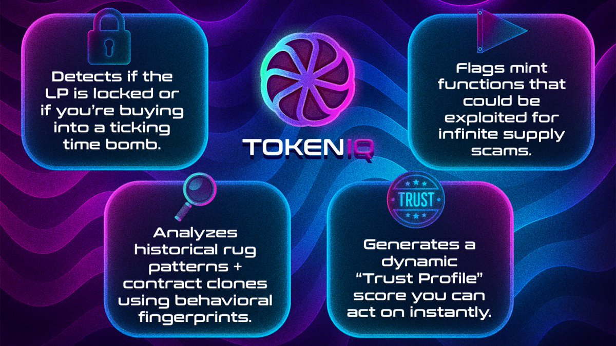XSentinelAI's tweet photo. TokenIQ is coming!

A real time, AI powered tool built to help you spot scams, rugs, and traps directly in Telegram. 

Battle-tested, trained on real patterns, and fine tuned for accuracy. First test version drops soon.

TG: https://t.co/wa7VeDNHaq https://t.co/omkKzCuqMc