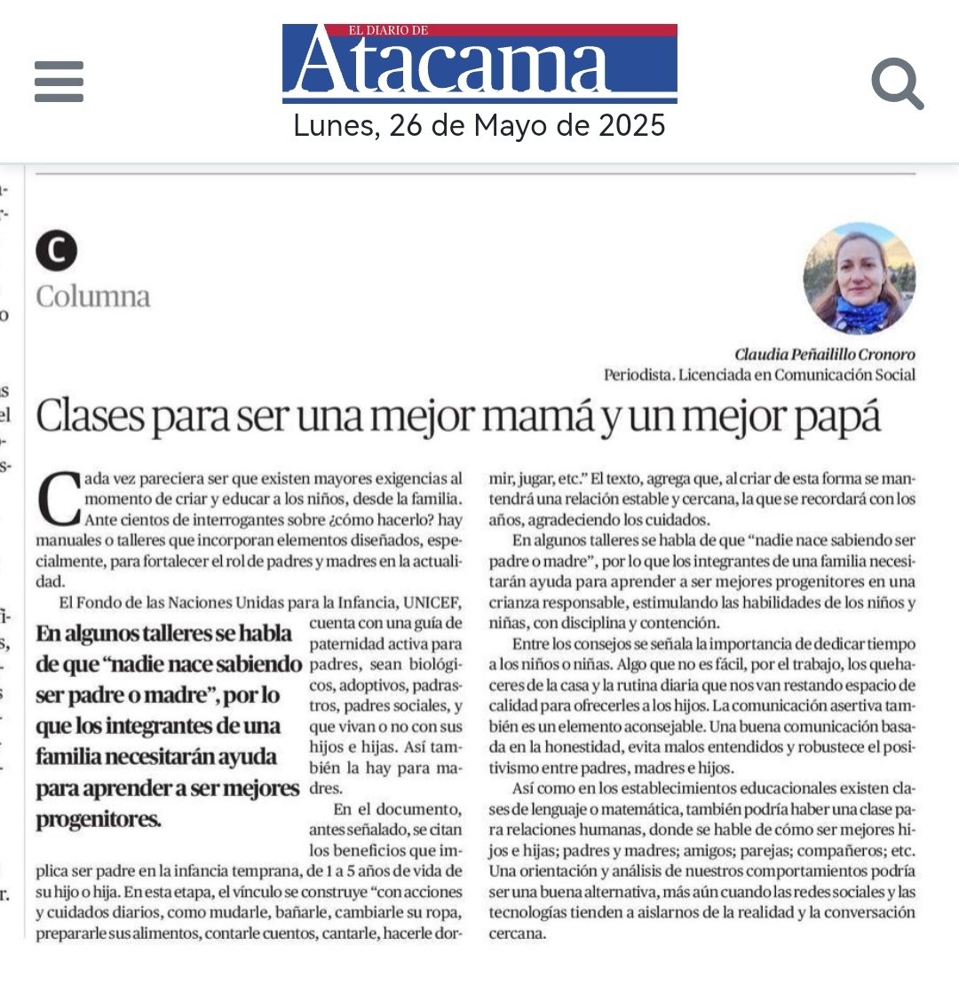 Te invito a leer y comentar😊💞 
Gracias a <a href="/diarioatacama/">Diario Atacama</a> por el espacio💪💐