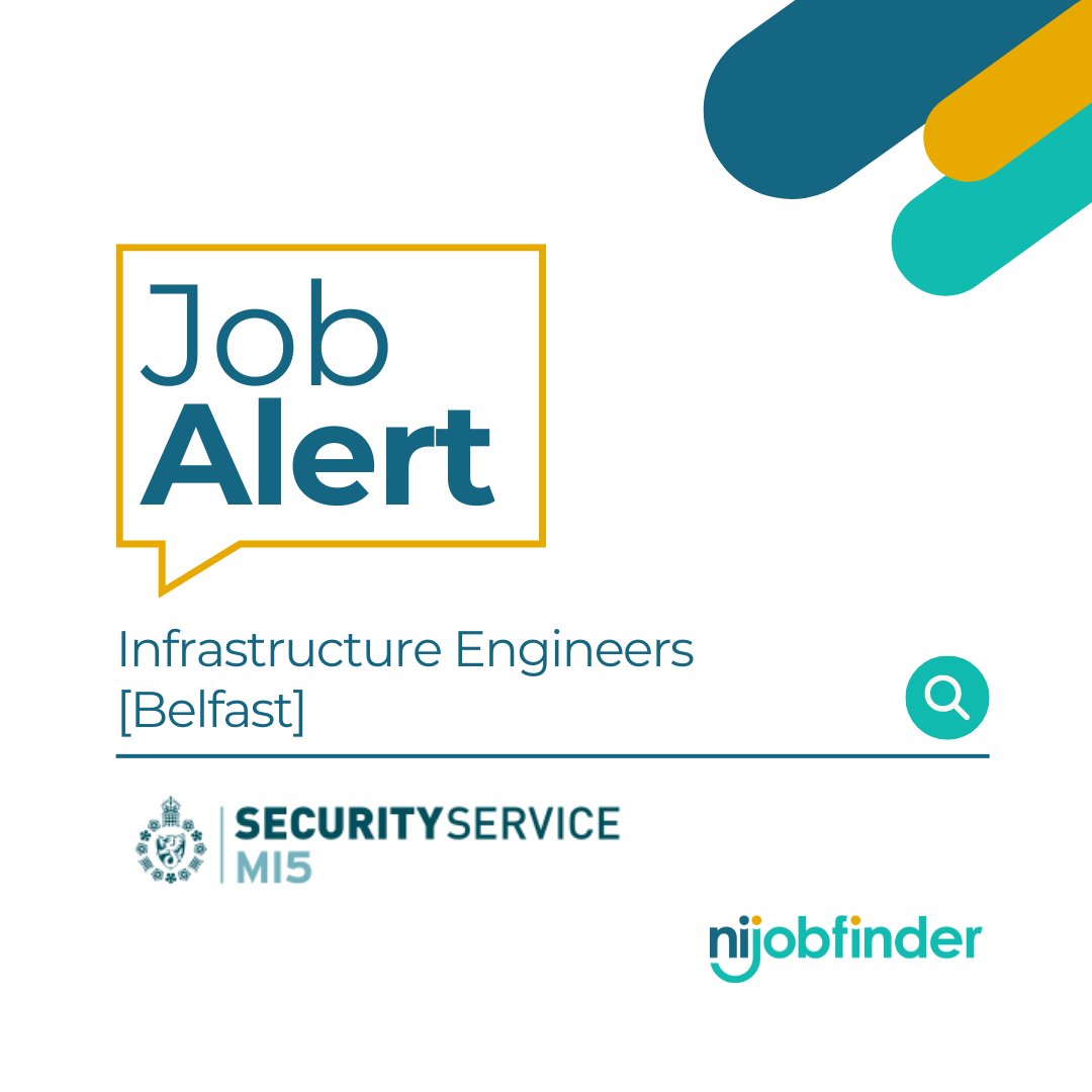 nijobfinder's tweet image. 📡 A role like no other. MI5 is hiring Infrastructure Engineers in Belfast.

Full-time, permanent | £36,408 + specialist payment (up to £9,812)

➡️ Apply via nijobfinder: shorturl.at/8HuMR

#ITJobs #BelfastCareers #TechRoles #PublicSectorJobs #nijobfinder #MI5