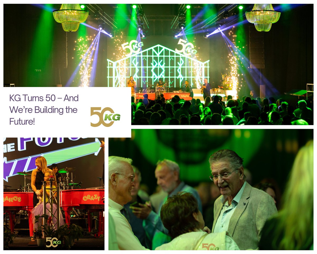 KG Turns 50 – and we’re building the future!
An unforgettable Open Day full of innovation, celebration, and connection.
We also placed the first pole for our new 10,000 m² facility.
Thank you for being part of this milestone!
#KG50Years #FirstPole #BuildingTheFuture #OpenDay2025