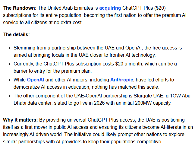 Matthew Robins (@jerseyrobins) on Twitter photo This gesture by the UAE rather reminds me of Jersey's strategically brilliant very early commitment to universal gigabit fibre. Might the <a href="/StatesAssembly/">States Assembly - Jersey's elected parliament</a> have the foresight to follow suit with AI? This gesture by the UAE rather reminds me of Jersey's strategically brilliant very early commitment to universal gigabit fibre. Might the <a href="/StatesAssembly/">States Assembly - Jersey's elected parliament</a> have the foresight to follow suit with AI?