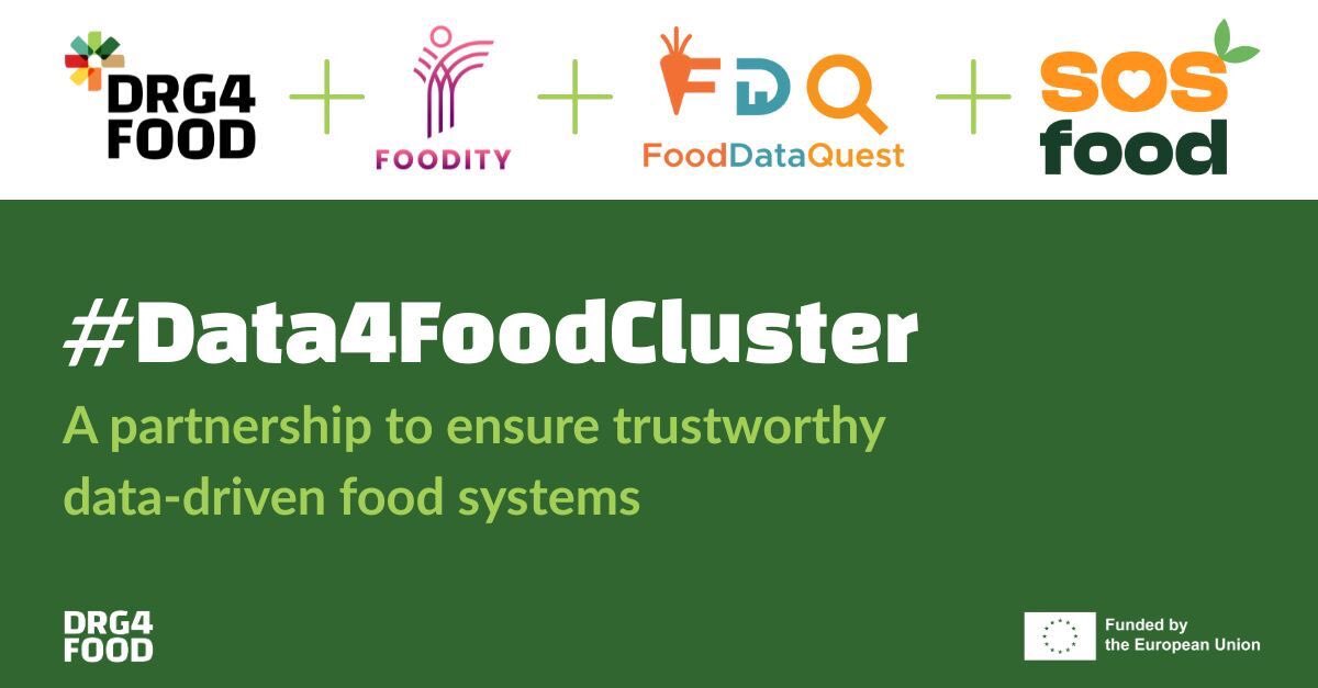 Privanova (@privanova_) on Twitter photo Two years ago, #DRG4FOOD and <a href="/FOODITY_EU/">FOODITY</a> started the #Data4FoodCluster to make the food system smarter and fairer using data. Now, it's growing with two new EU projects: <a href="/FoodDataQuestEU/">FoodDataQuest Project EU</a> and <a href="/SOSFoodProject/">SOSFood Project</a>! 🚀
Learn more 🔗: drg4food.eu/data4food-clus… Two years ago, #DRG4FOOD and <a href="/FOODITY_EU/">FOODITY</a> started the #Data4FoodCluster to make the food system smarter and fairer using data. Now, it's growing with two new EU projects: <a href="/FoodDataQuestEU/">FoodDataQuest Project EU</a> and <a href="/SOSFoodProject/">SOSFood Project</a>! 🚀
Learn more 🔗: drg4food.eu/data4food-clus…