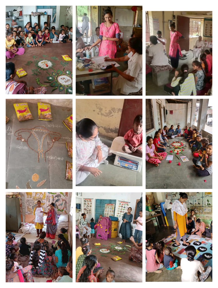 આજ રોજ પેટલાદ 1ઘટક ના  આંગણવાડી કેન્દ્ર માં ચોથા મંગળવાર નિમિત્તે પૂણૉ કિશોરી દિવસ ની ઉજવણી કરવામાં આવી. આજની થીમ "વિશ્વ માસિક દિવસ" ની જેમાં સ્વછતા, આરોગ્ય, પોષણ, માસિક ચક્ર વિષે ની સમજ કિશોરી ને સમજ આપવામાં આવી..કિશોરી નું વજન ઊંચાઈ કરવામાં આવી