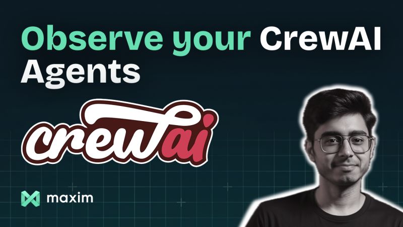 With Maxim’s one-line integration for <a href="/crewAIInc/">CrewAI</a> , you can easily trace and analyse agent interactions, performance metrics, and more. 

Features: One Line Integration

1. End-to-End Agent Tracing: Monitor the complete lifecycle of your agents
2. Performance Analytics: Track