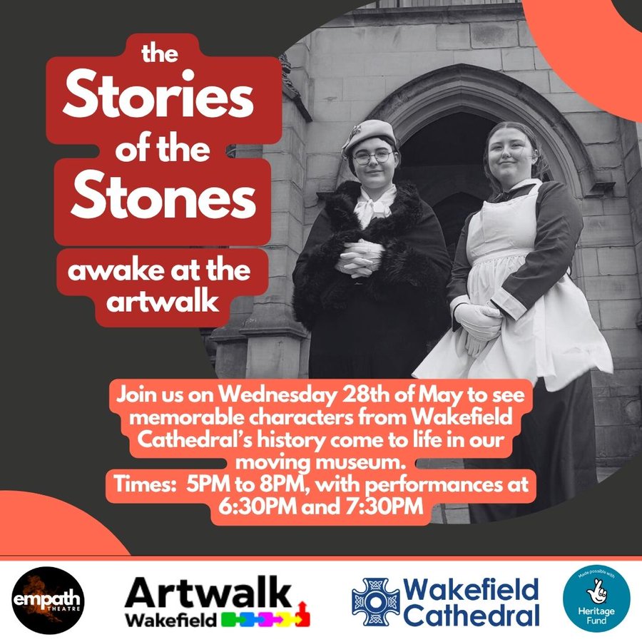 Gillian Bunn (@wfcathedraledu) on Twitter photo It's Artwalk today, Wakefield Cathedral will be open 17:00-20:00. Come and see the wonderful pictures of Wakefield Landmarks by Lawefield Primary pupils and hear the Stories of the Stones performed by <a href="/EmpathTheatre/">Empath Theatre</a> at 18:30 and 19:30.
<a href="/WakeCathedral/">Wakefield Cathedral</a> It's Artwalk today, Wakefield Cathedral will be open 17:00-20:00. Come and see the wonderful pictures of Wakefield Landmarks by Lawefield Primary pupils and hear the Stories of the Stones performed by <a href="/EmpathTheatre/">Empath Theatre</a> at 18:30 and 19:30.
<a href="/WakeCathedral/">Wakefield Cathedral</a>