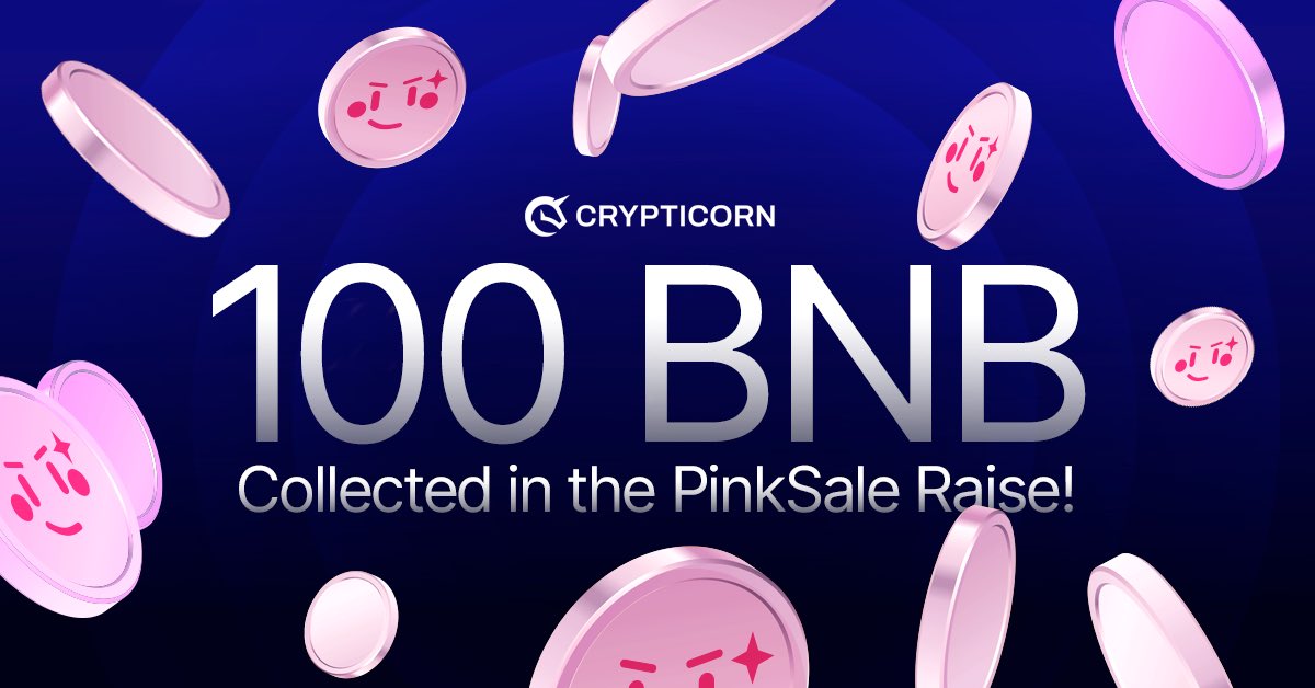 🦄 !Softcap reached!🦄

We just crossed the 100 BNB Softcap on <a href="/pinkecosystem/">PinkSale (Pink Ecosystem)</a> !

This is a huge milestone for Crypticorn – and it’s all thanks to our amazing community. 🦄

We are just starting and the herd is growing stronger by the hour.

⚪️ Join the presale now: