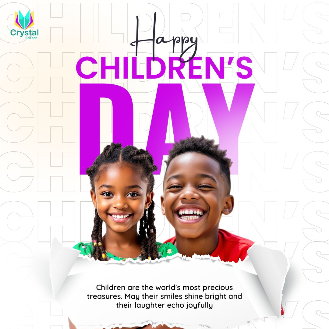 Crystal_EdTech's tweet photo. To the little superheroes, dreamers, and explorers: Happy Children's Day! Keep being your amazing selves.

#childrensday    #crystaledtech https://t.co/0MujJR763e