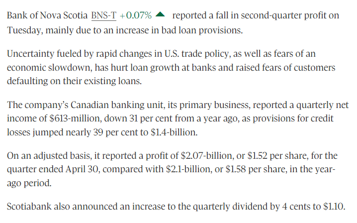 superdave97's tweet photo. Q2 Earnings for BNS-T https://t.co/1AlYQ7jSzN