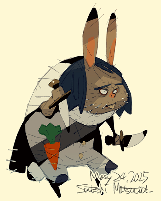 hiziri_pro's tweet image. Rabbit man.
I've posted a new illustration to my Patreon! Full size JPG, PSD and video files can be downloaded according to the amount of support. patreon.com/satoshi_matsuu…
#creaturedesign