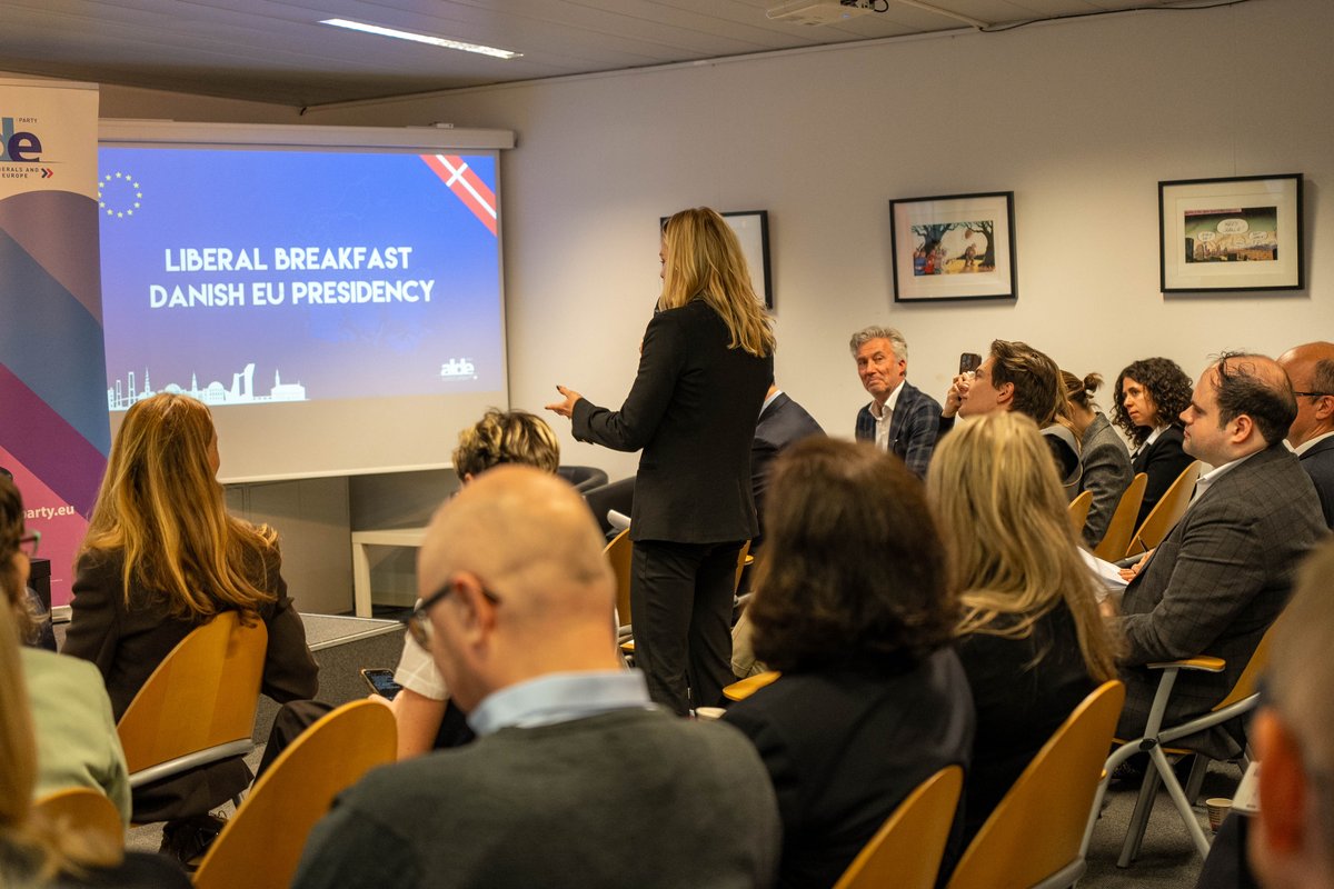 ALDE Party (@aldeparty) on Twitter photo 🇩🇰 🇪🇺 Europe is set for a Danish Council Presidency from 1 July, but what will be their goals?
Today’s Liberal Breakfast unpacked some of the priorities, such as making Europe more secure and competitive with <a href="/marie_bjerre/">Marie Bjerre</a>, Denmark’s Minister of European Affairs.
Thanks to all 🇩🇰 🇪🇺 Europe is set for a Danish Council Presidency from 1 July, but what will be their goals?
Today’s Liberal Breakfast unpacked some of the priorities, such as making Europe more secure and competitive with <a href="/marie_bjerre/">Marie Bjerre</a>, Denmark’s Minister of European Affairs.
Thanks to all