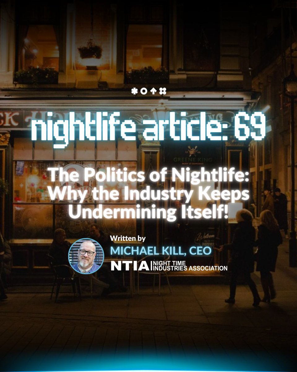 "For a sector that thrives on collaboration, creativity and community, our inability to unify when it matters most is not just disappointing, it’s dangerous."

The night time economy fuels cities, culture and millions of livelihoods. But right now? We're fractured. Ego, politics,