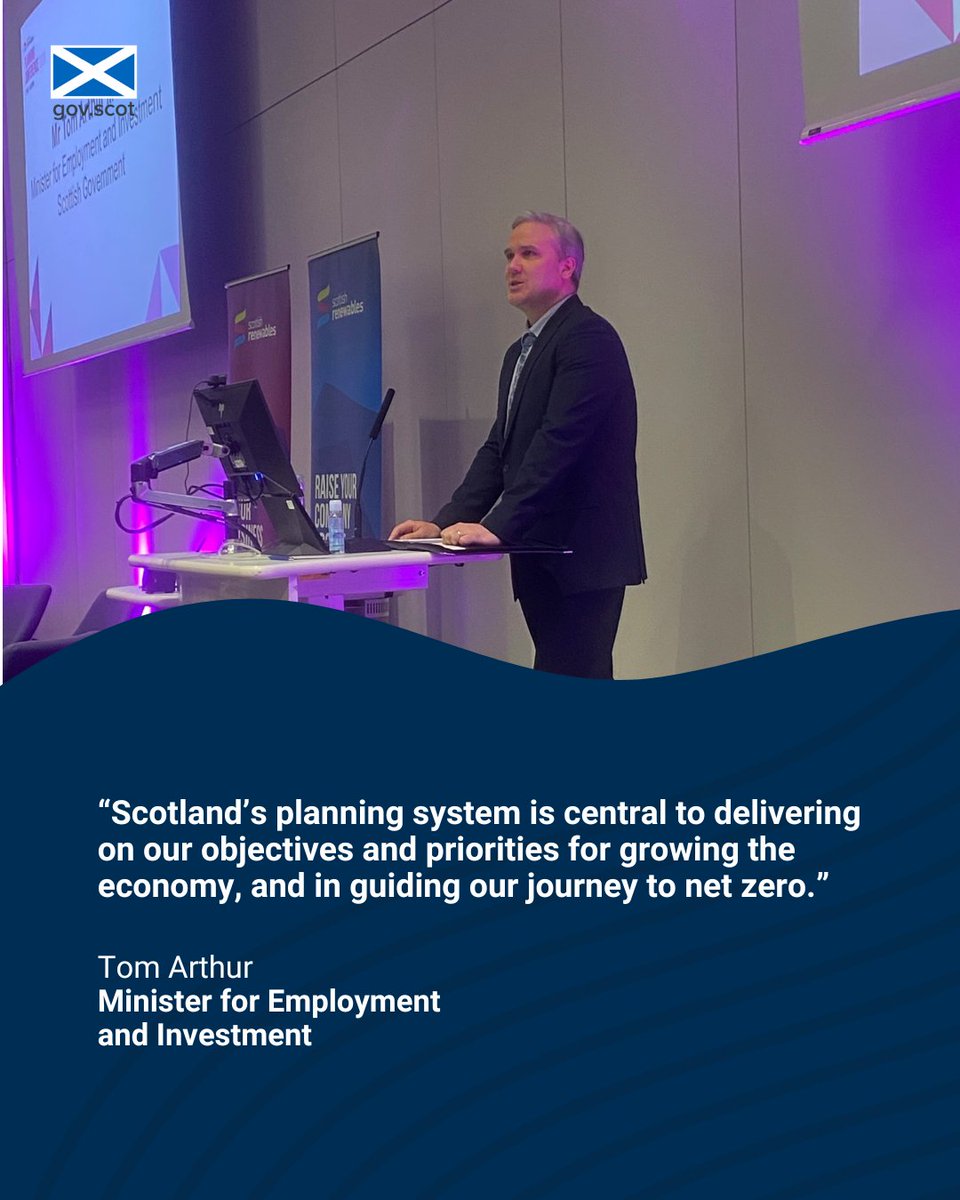 Scottish Government Finance and Economy (@scotgoveconomy) on Twitter photo Speaking at <a href="/ScotRenew/">Scottish Renewables</a> #SRPLANNING25 Minister for Investment <a href="/ThomasCArthur/">Tom Arthur</a> set out @ScotGov’s work to make Scotland’s planning system more effective, to support economic growth and development, including in renewable energy. Speaking at <a href="/ScotRenew/">Scottish Renewables</a> #SRPLANNING25 Minister for Investment <a href="/ThomasCArthur/">Tom Arthur</a> set out @ScotGov’s work to make Scotland’s planning system more effective, to support economic growth and development, including in renewable energy.