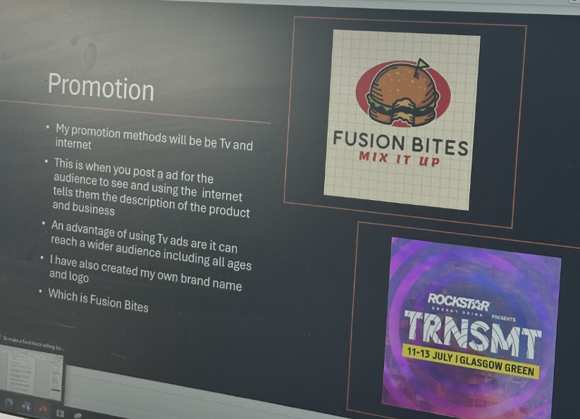 MrMcAloonBusEd's tweet photo. Our S2 Business pupils are making excellent progress with their marketing assignment. Each pupil is applying the marketing mix to their new food truck to sell at the TRNSMT Festival in July. Great ideas @BusEdJPA @johnpaulacademy https://t.co/YoHfuH9LeO
