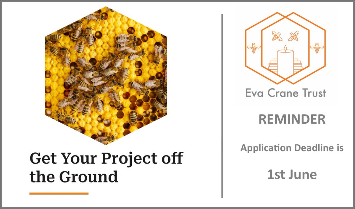 ⏳ Reminder! The June deadline for grant submissions is just days away! 
bit.ly/3A60Kyv
#BeeScience #citizenscience #beebooks #bees #beeresearch #funding