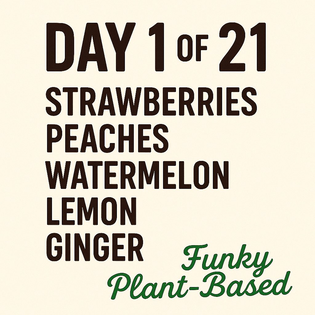 My Day 1 blend: strawberries, watermelon, lemon, ginger, cucumbers—mixing a variety of organic fruits and veggies.
This is about discipline, healing, and fueling my body with real nutrition. 

Let’s go.
