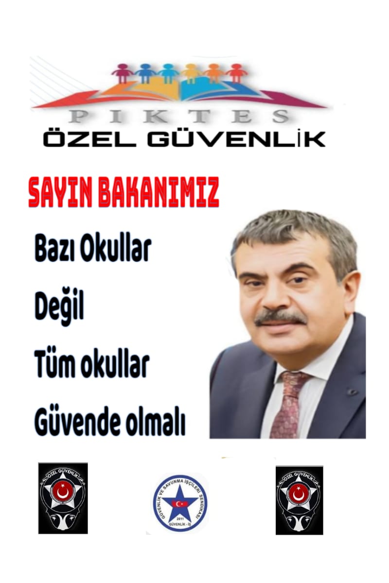 #Piktesekadro
Okullarımızda 
9 ay Değil 
12 ay sürekli çalışmak istiyoruz 
<a href="/Yusuf__Tekin/">Yusuf Tekin</a> 
<a href="/turkiskonf/">TÜRK-İŞ</a> 
<a href="/mebhbogm/">MEB Hayat Boyu Öğrenme Genel Müdürlüğü</a> 
<a href="/cengizmete/">Cengiz Mete</a>  
<a href="/Guvenlik_is/">Güvenlik-İş Sendikası</a> 
<a href="/omercagirici/">Ömer Çağırıcı</a> 
<a href="/FevziKARATAS/">Fevzi KARATAŞ</a> 
<a href="/alemdareyup/">Eyüp Alemdar</a> 
<a href="/fahrettinaltun/">Fahrettin Altun</a>
<a href="/RTErdogan/">Recep Tayyip Erdoğan</a>
<a href="/canerguvenis/">caner yılmaz</a> 
<a href="/tcmeb/">Millî Eğitim Bakanlığı</a>
<a href="/CelileErenOKTEN/">Celile Eren ÖKTEN</a>