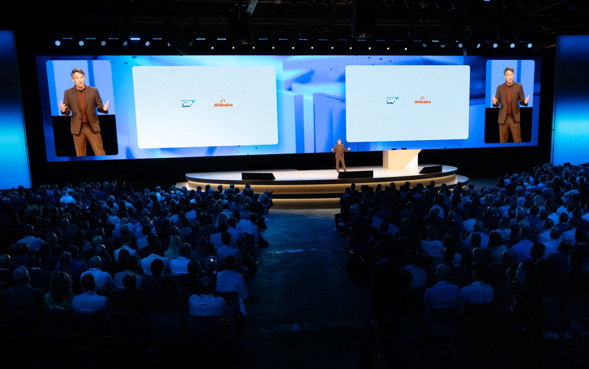 AlibabaGroup's tweet photo. Christian Klein, CEO of SAP SE, announced the strategic partnership with Alibaba during his keynote at Sapphire in Madrid. SAP is exploring the integration of Alibaba’s large language model, Qwen, to the SAP generative AI hub in SAP AI Core in China.

#AlibabaAI #SAP #Innovation https://t.co/s1zLZdMZ75